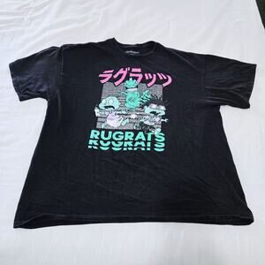 Official Rugrats Kanji Black T-Shirt Men's XXLARGE Nickelodeon